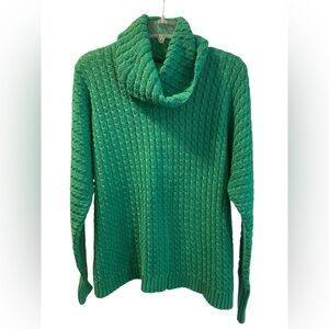 nanette Nanette Lepore Green 100% Cotton Knit Sweater. Size Small.